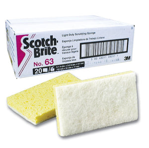 3M SCOTCH-BRITE  (3.6" x 6.1") light scrubbing pad