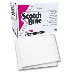 3M SCOTCH BRITE (6"X9") light scouring pads