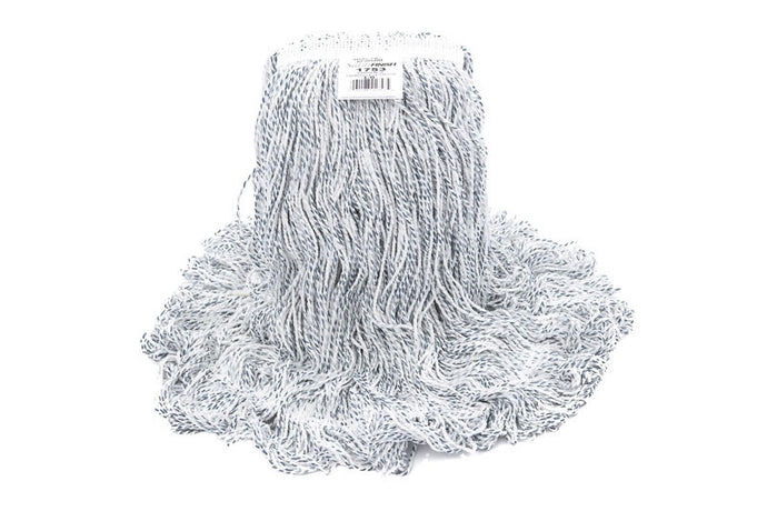 Synthetic wet mop 24 oz narrow band looped  end