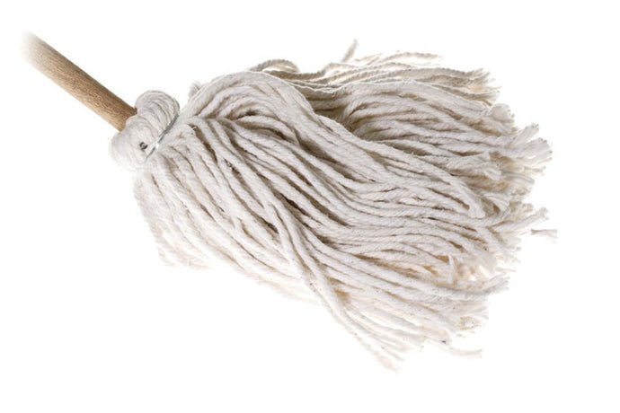 White wet mop 10 oz cxotton for Yatch/boats
