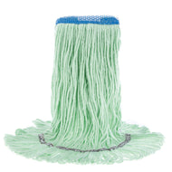 (Spec. Ord *10*)Wet mop 20 oz green narrow band TERRALITE looped ends