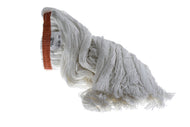 (Spec. Ord *10*)Wet mop 20 oz white rayon narrow band wax cut ends