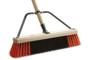 Wood bloc complet broom 18" with 60'' handle firm sweep