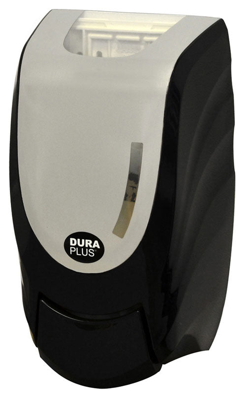 DURA PLUS Manual Foam Soap Dispenser, Black Plastic 1000ml