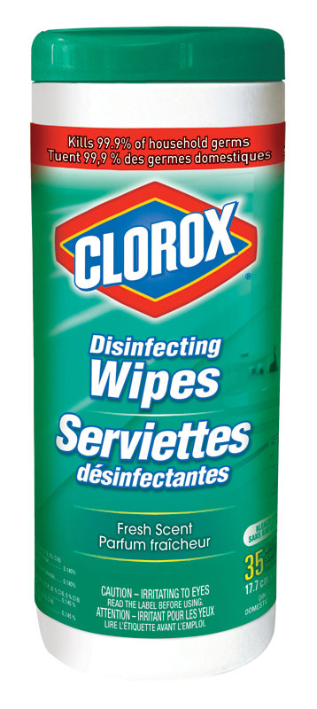 CLOROX desinfectant wipes fresh scent  35 ct