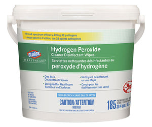 (Starter Kit) 12'' X 11'' CLOROX Hydrogene Paroxide desinfectante wipe