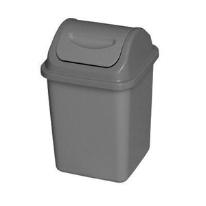 Grey 10L waste basket 22"x22"with lid