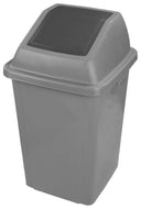 Container 100L with lid grey 17.3