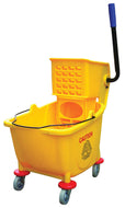 Bucket and wringer combo yellow 8.5 gal Side press