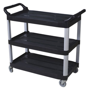 Small utility cart-open sides BLACK  38.375"x17.5"x33" H