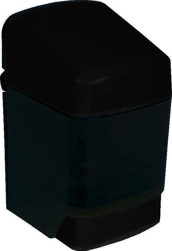 Push button soap dispenser 48 oz black plastic