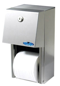 Toilet paper disp. single roll 6"x12"x6.5" stailess steel