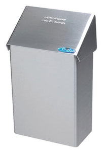 Stainless steel receptacle 8"x13.25"x4.5" for sanitary napkins/pads