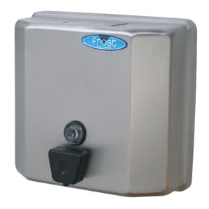 Push button soap dispenser 55 oz stainless steel