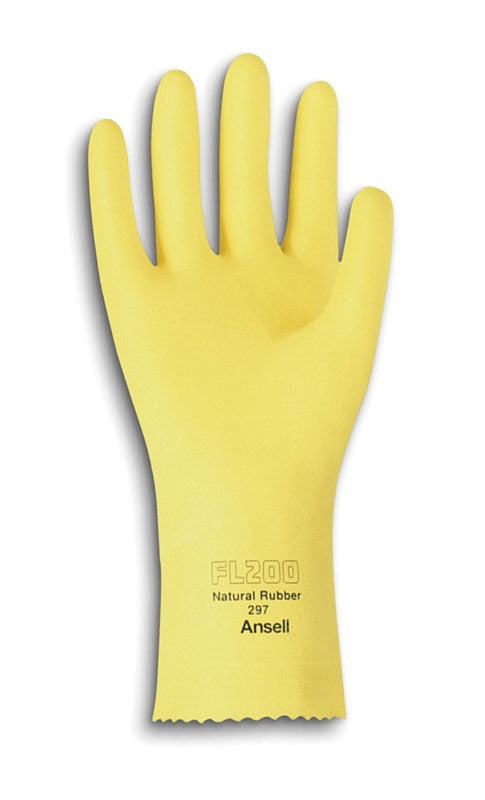 Quality latex gloves yellow MEDIUM  12 pairs