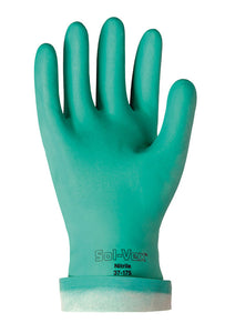 SOL-VEX gloves green NITRILE   X-LARGE 12 pairs