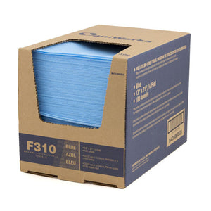 (Hw8780) Saniworks Deluxe disposable towels blue 13"x21"  100 pk