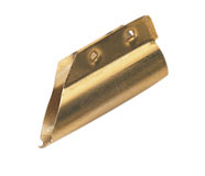 Brass window squeegee channel clip