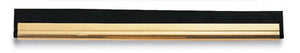 Brass window squeegee channel with rubber 12"