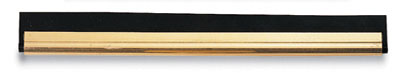 Brass window squeegee channel with rubber 12