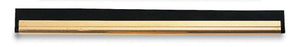 Brass window squeegee channel with rubber 14"