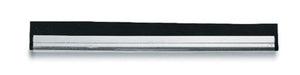 Window squeegee channel with rubber on stainless steel base 12"