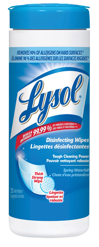 LYSOL desinfectant wipes *spring waterfall* 35ct