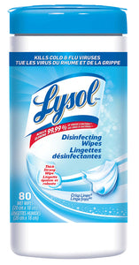 LYSOL desinfectant wipes *Crisp Linen* 80ct