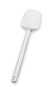 (Spec.ord*36*) Traditional spoon-shaped spatula white 9.5"