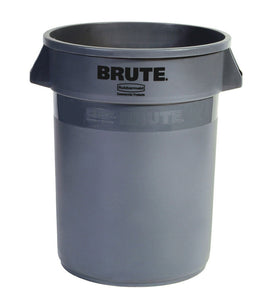 Brute round container 10 GAL gray 15 5/8" 17 1/8"H