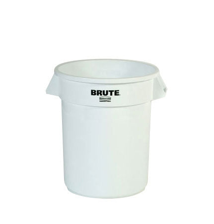 Brute round container 10 GAL white 15 5/8