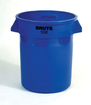 Brute round container 20 GAL blue 19 1/2
