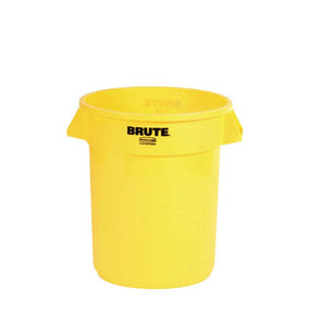(spec.ord*6*) Brute round container 32 GAL yellow 22" x 27.25"H