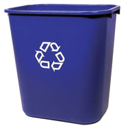 (spec.ord*12*) Rect. rec. wastebasket 7 gal blue 14 3/8