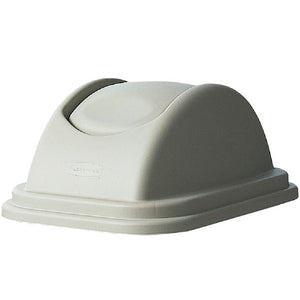 (Spec. Ord *12*)Dome lid for wastebasket  RU2956 beige 15" x 10 7/8" x