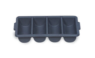 (Spec. Ord *12*)Cutlery bin with 4 compartments gray 21.25
