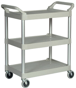 Utility cart with 4" swivel casters cap. 200 lbs platinum