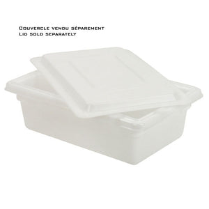 (Spec. Ord *6*)White polyethylene food box  3.5 gal. 18" x 12" x 6"
