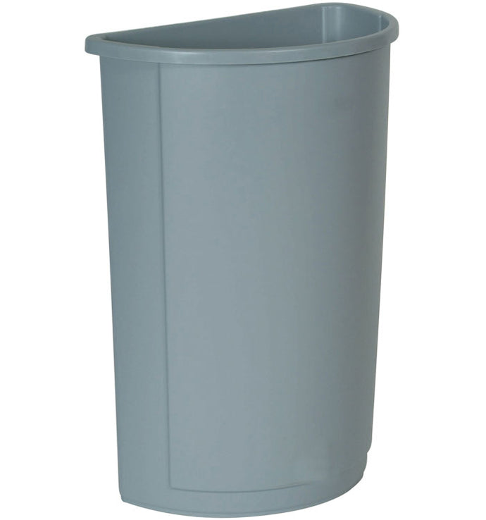 Half round container 21 gal gray 21