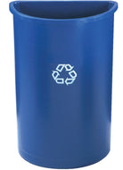 (Spec. Ord *4*)Recycing half round container 21 gal blue 21