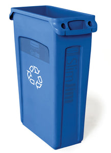 (Spec.ord*4*) Slim Jim recycling container with venting channels blue