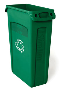 (spec.ord*4*) Slim Jim recycling container with venting channels green