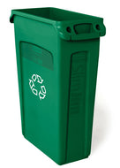 (spec.ord*4*) Slim Jim recycling container with venting channels green