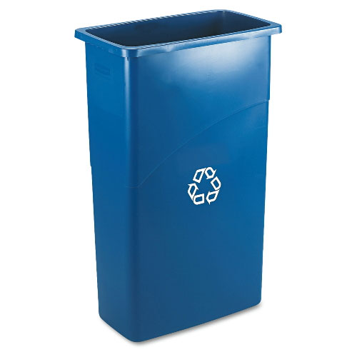 (Disc. Supp) Slim Jim recycling container 23 gal blue