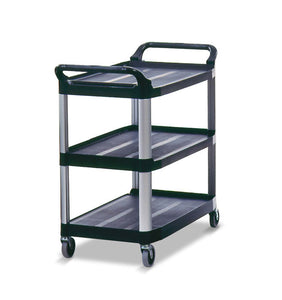 Xtra utility cart with open sides cap. 300 lbs black 40 5/8"x20"x37 13