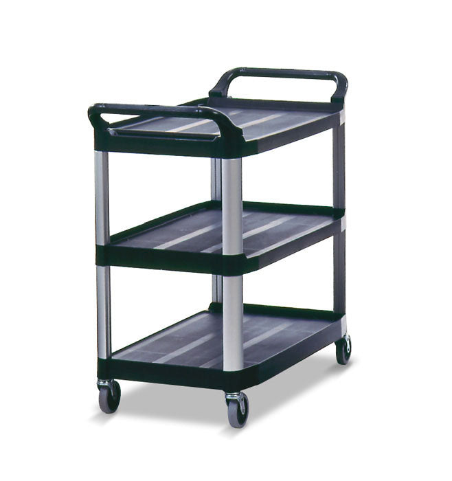 Xtra utility cart with open sides cap. 300 lbs black 40 5/8