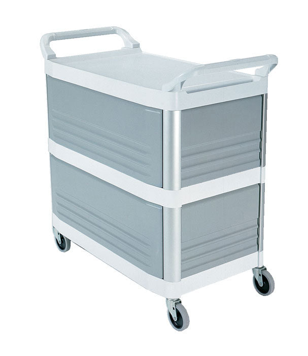 (spec.ord) Xtra utility cart enclosed on 3 sides cap. 300 lbs blanc