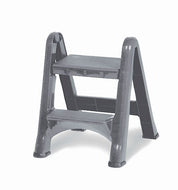(Disc.Vendor)Two-step folding stepstool gray