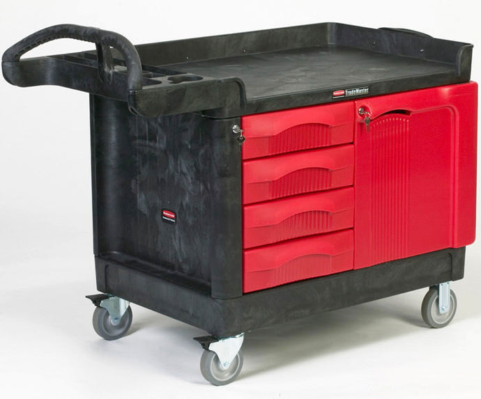 (spec.ord) TradeMaster cart with 4 drawers & cabinet cap. 750 lbs