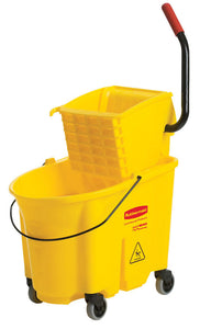 WaveBrake side press combo bucket & wringer yellow 6.5 to 8.75 Gal